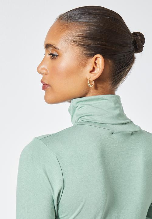 Superbalist - Viscose poloneck - sage