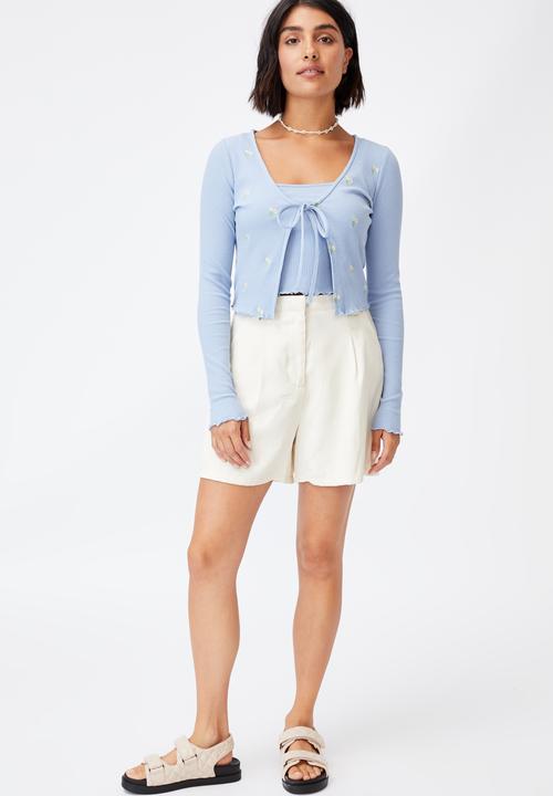Cotton On - Violetta co-ord twin set - blue