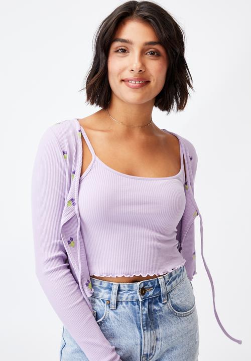 Cotton On - Violetta co-ord twin set - lilac