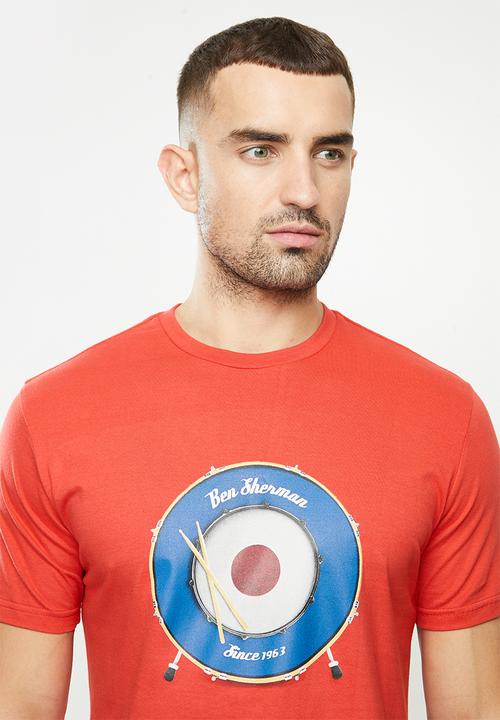 Ben Sherman - Drum target tee - red
