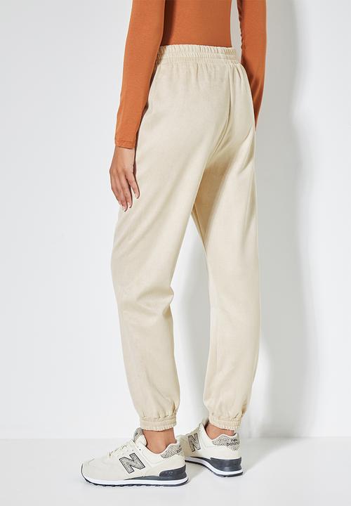 Superbalist - Suedette jogger - ecru