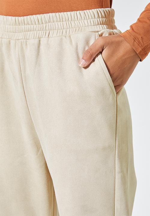 Superbalist - Suedette jogger - ecru