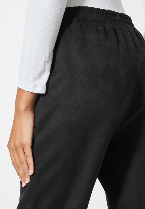 Superbalist - Suedette jogger - black