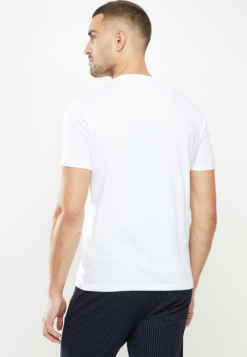 Replay - Replay label patch tee - white