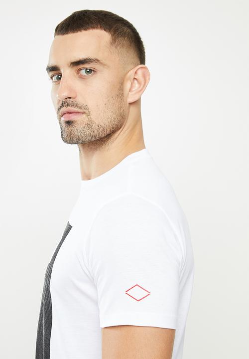 Replay - Replay label patch tee - white