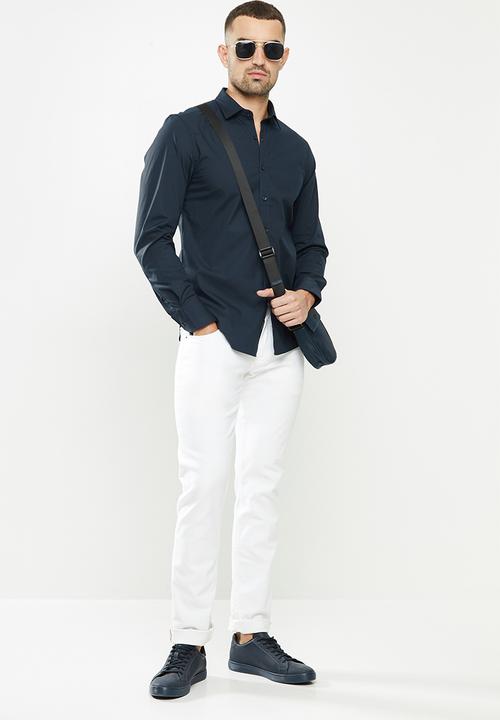 Replay - Replay poplin shirts - navy
