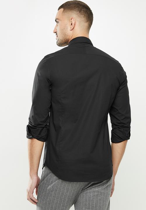 Replay - Replay poplin shirts - black