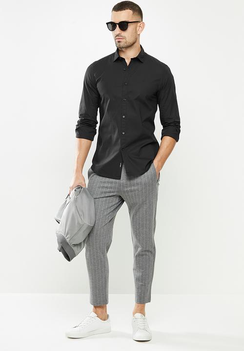 Replay - Replay poplin shirts - black