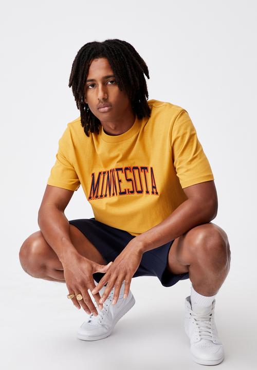 Factorie - Regular graphic T-shirt - yellow 
