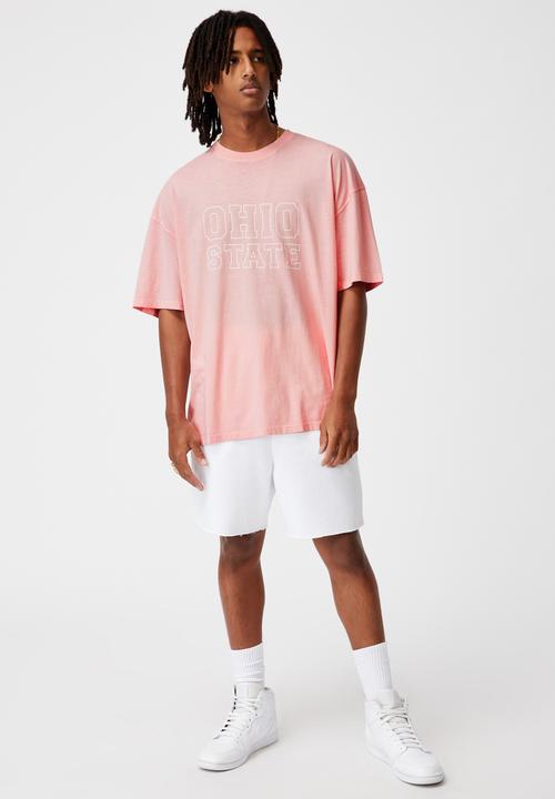 Factorie - Relaxed washed T-shirt - washed soft pink