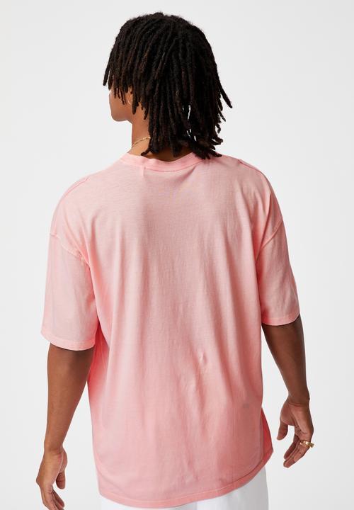 Factorie - Relaxed washed T-shirt - washed soft pink