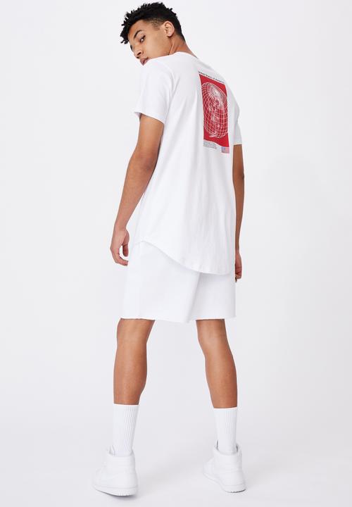 Factorie - Curved pop culture T-shirt - white 