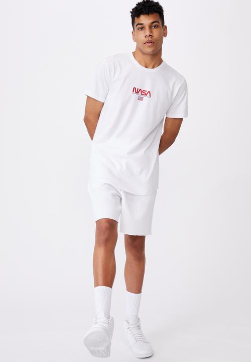 Factorie - Curved pop culture T-shirt - white 