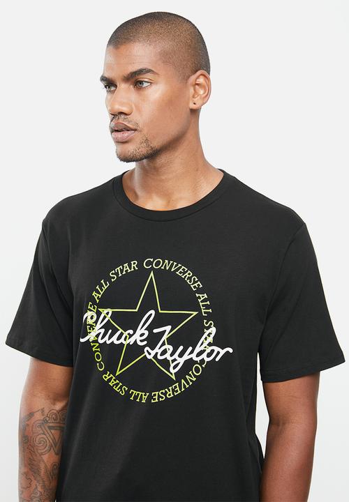 Converse - Remixed chuck taylor patch graphic tee - black