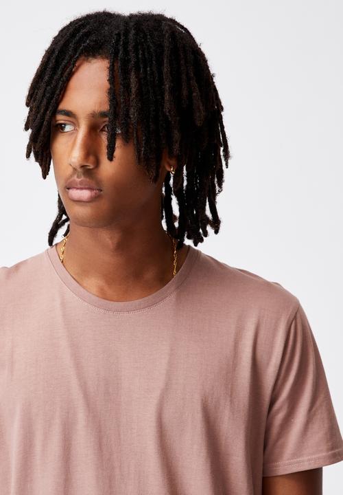 Factorie - Curved T-shirt - dried rose