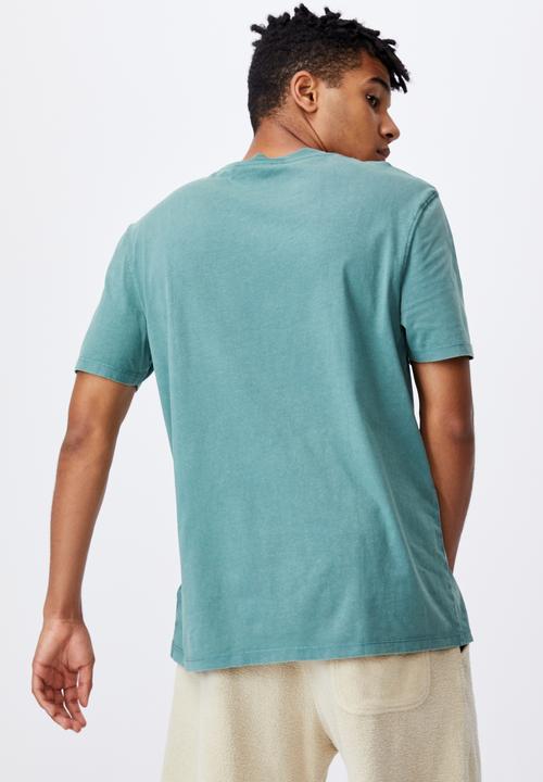 Factorie - Relaxed washed T-shirt - washed pine teal