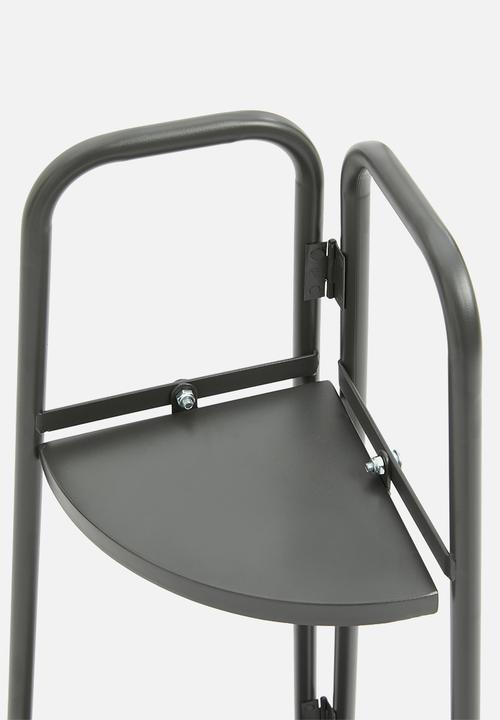 H&S - Corner plant rack - dark grey