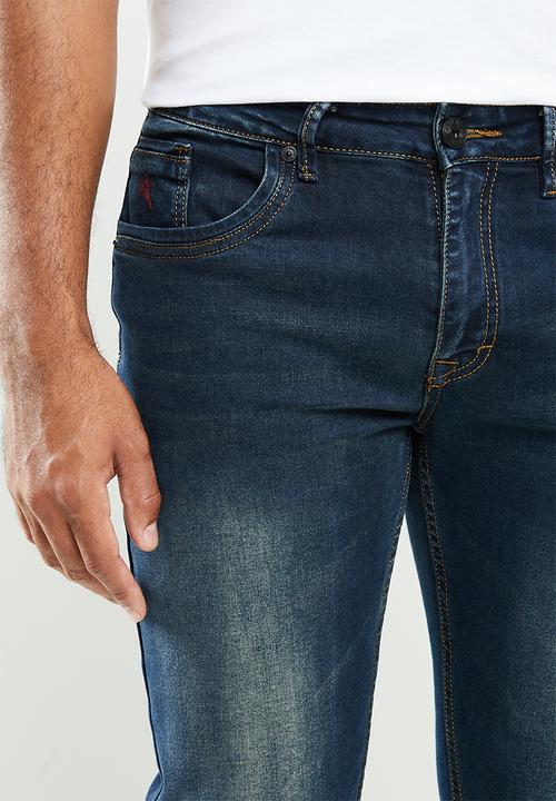 SOVIET - Martinez slim leg fashion denim - dark blue