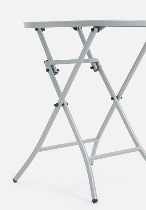 H&S - Punch folding bistro table - grey