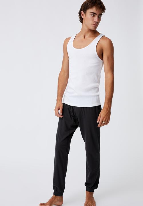 Cotton On - Organic jersey sleep pant - washed black