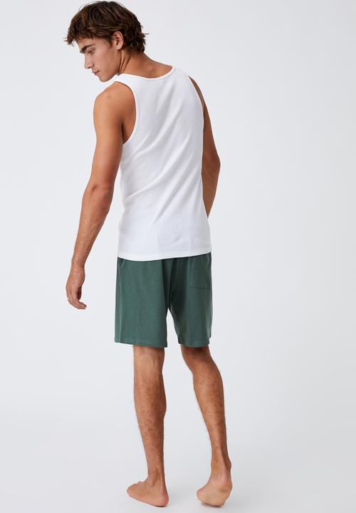 Cotton On - Organic jersey sleep short - forest