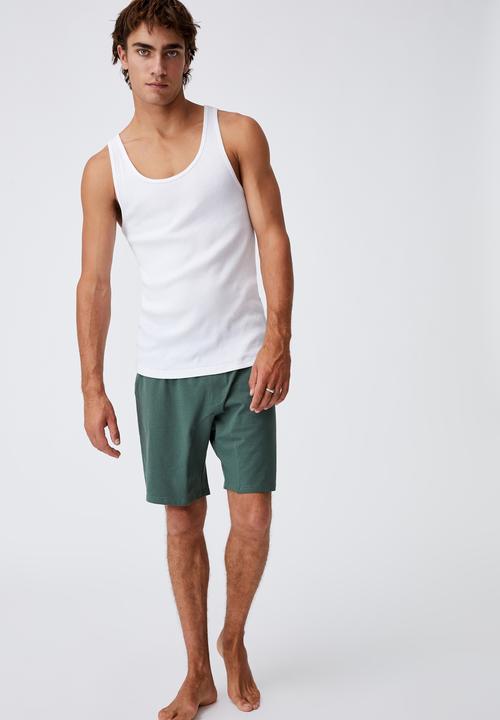 Cotton On - Organic jersey sleep short - forest