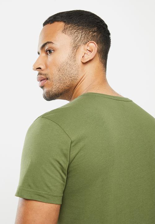 adidas Performance - V-neck T-shirt - green