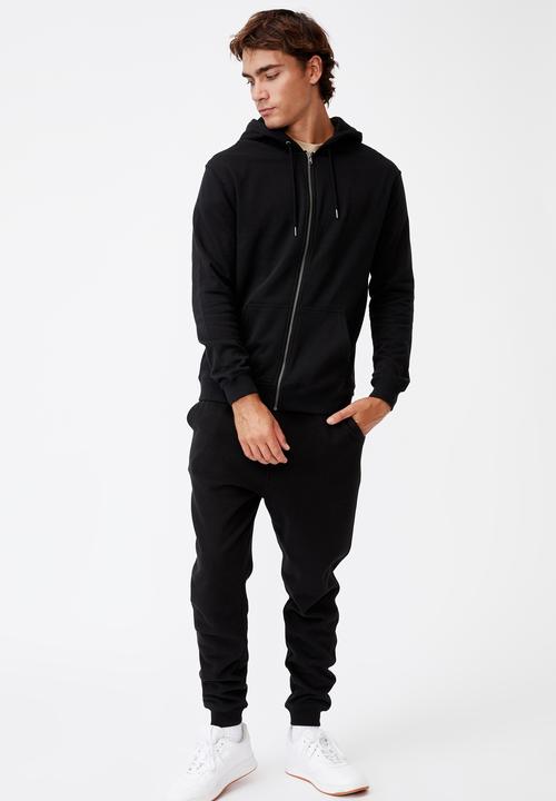 Cotton On - Essential zip thru - black