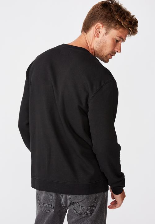 Cotton On - Essential crew fleece - black