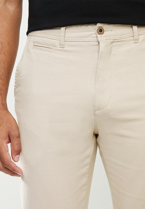 JEEP - Stretch twill chino pants - beige