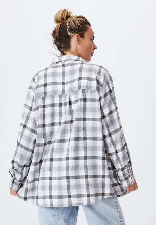 Cotton On - Boyfriend shirt - ash grey
