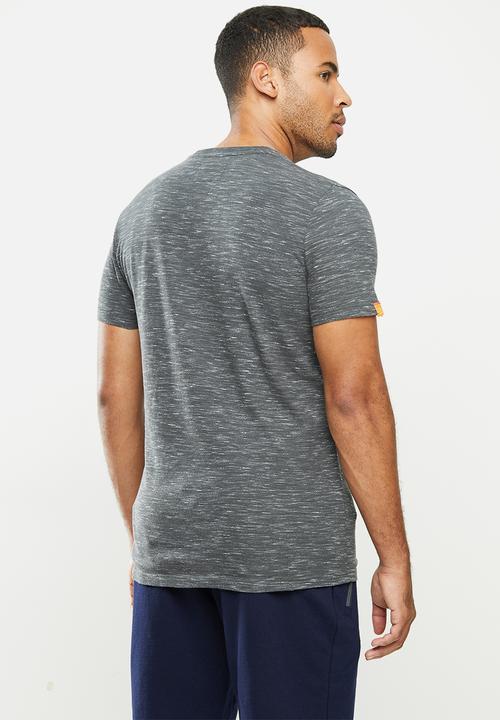 Superdry. - Ol vintage embroidery crew tee - slate space