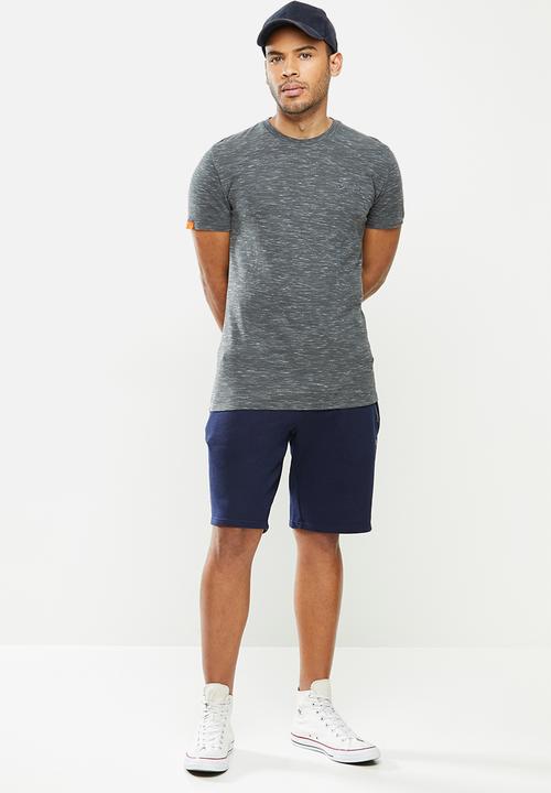 Superdry. - Ol vintage embroidery crew tee - slate space