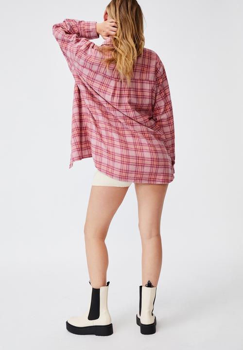Cotton On - Boyfriend shirt - blush