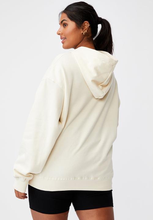 Cotton On - Curve classic hoodie - buttercream
