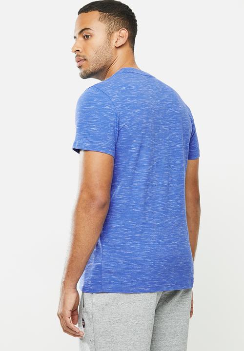 Superdry. - Ol vintage embroidery crew tee - blue
