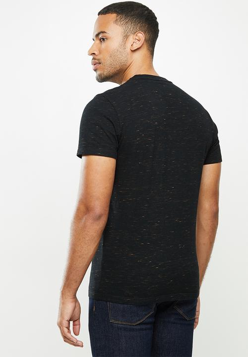 Superdry. - Ol vintage embroidery crew tee - black