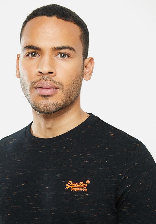 Superdry. - Ol vintage embroidery crew tee - black