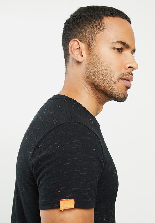 Superdry. - Ol vintage embroidery crew tee - black