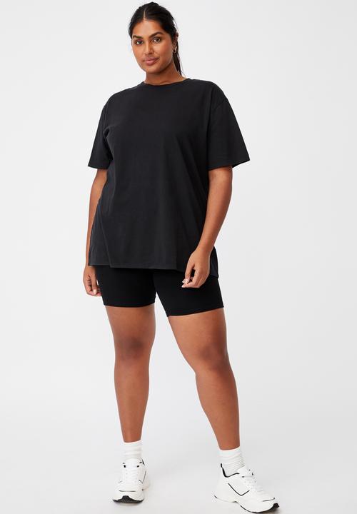 Cotton On - Curve dad short sleeve tee - washed black