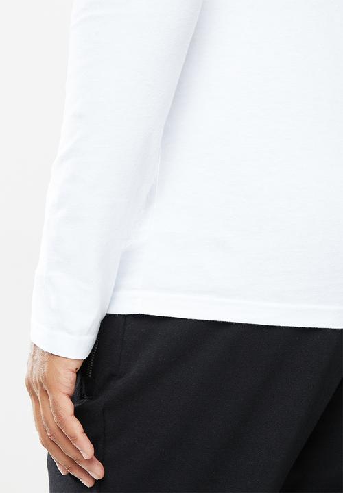 Superdry. - Vl o primary long sleeve top - white