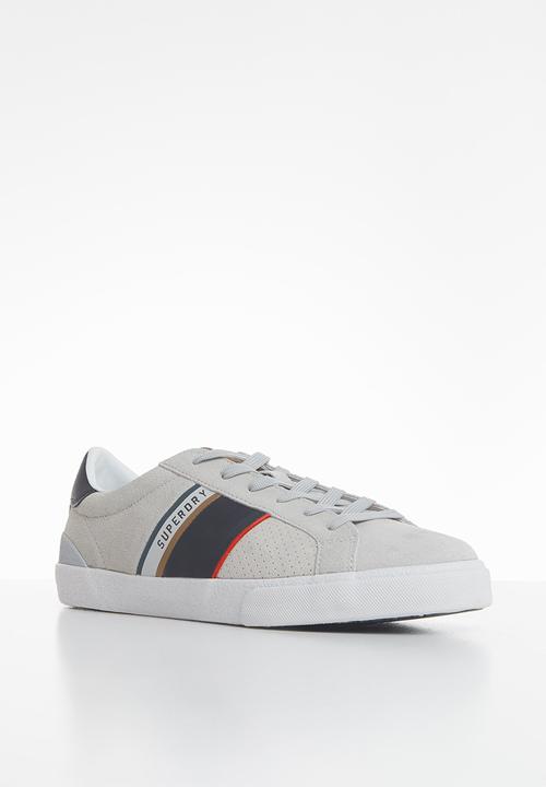 Superdry. - Vintage court trainer retro - grey & navy 