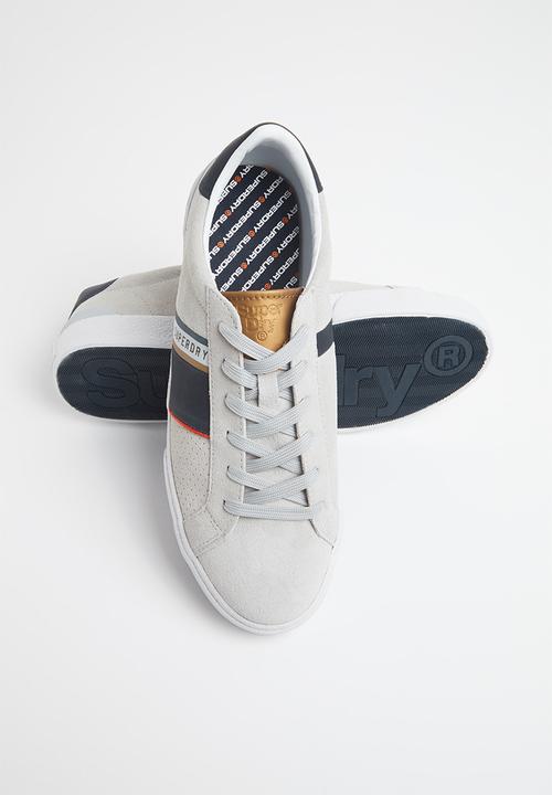 Superdry. - Vintage court trainer retro - grey & navy 