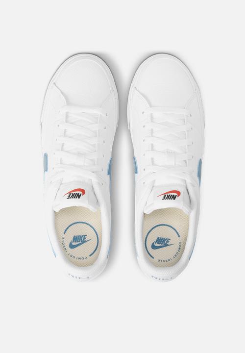 Nike - Court legacy - white/cerulean-gum light brown