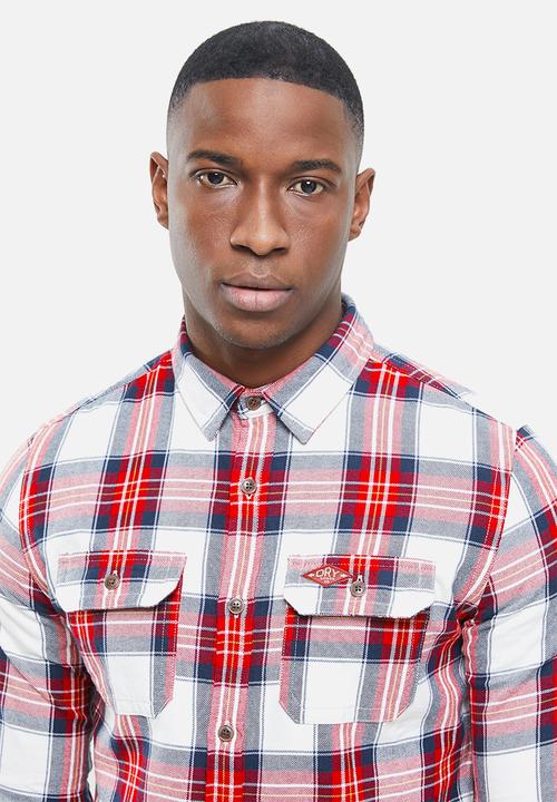 Superdry. - Classic lumberjack shirt - red 
