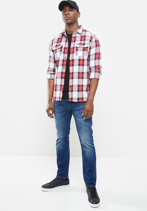 Superdry. - Classic lumberjack shirt - red 
