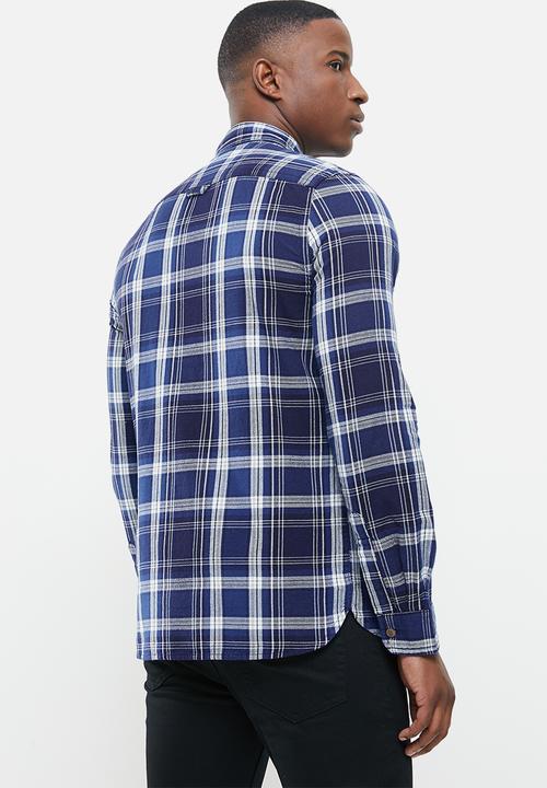 Superdry. - Classic lumberjack shirt - navy