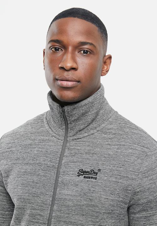 Superdry. - Ol classic track top - stone grey