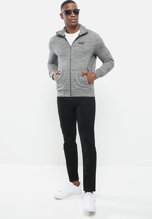 Superdry. - Ol classic track top - stone grey