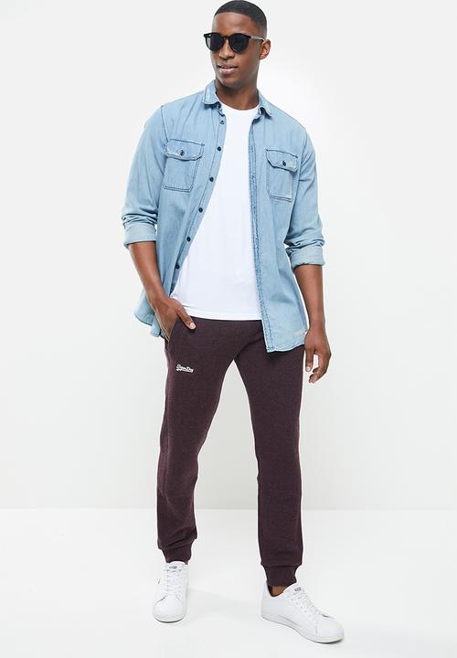 Superdry. - Ol classic jogger - burgundy 